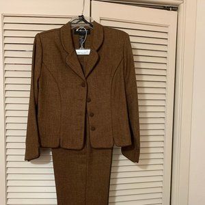 Size 12 Petite Sag Harbor Suit - brown